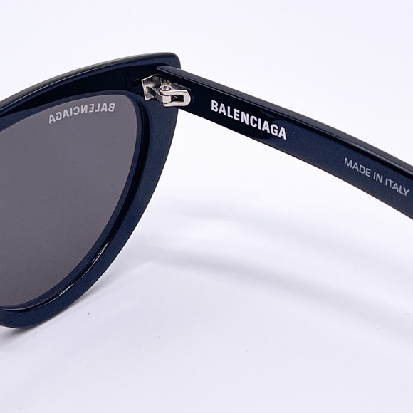NEW BALENCIAGA BB0182S 001 BLACK CAT EYE FRAME SUNGLASSES BALENCIAGA - Picture 12 of 13